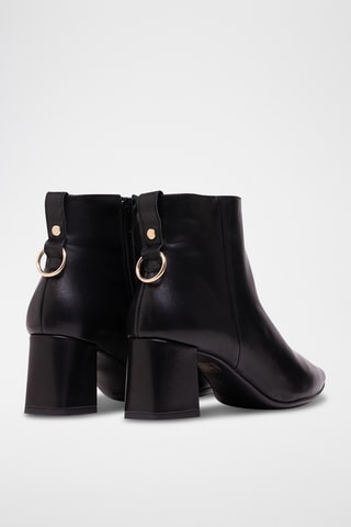 Botines de piel napa - Negro