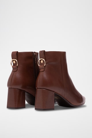 Botines de piel napa - Marrón