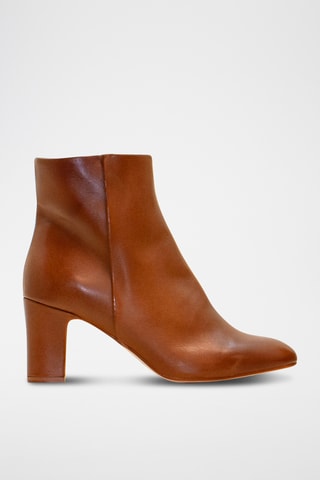 Botines de piel napa - Camel