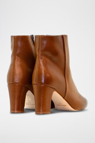 Botines de piel napa - Camel