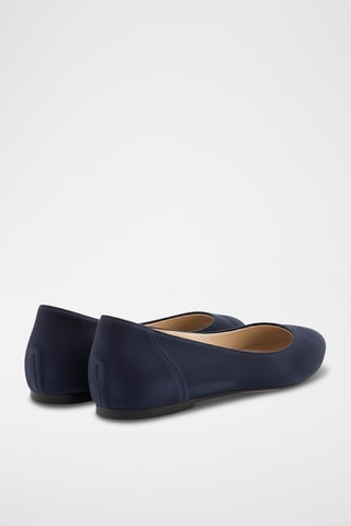 Bailarinas de nobuk - Azul marino