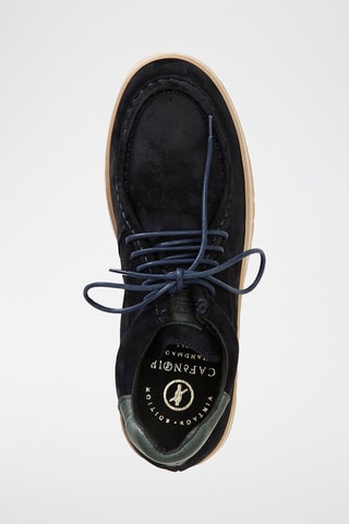 Derbies em nobuck 
Azul-marinho