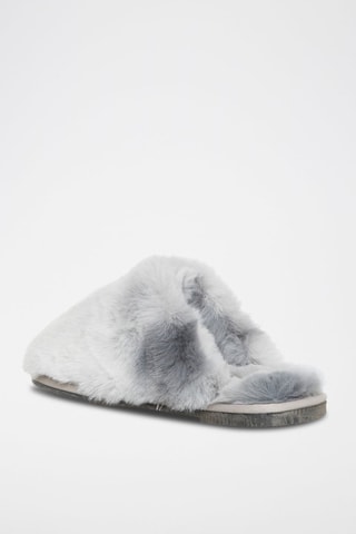 Pantufas forradas Cinzento-branco
