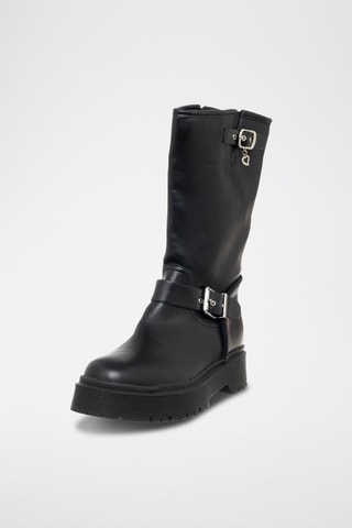 Botas de couro vegan - Preto - Braccialini