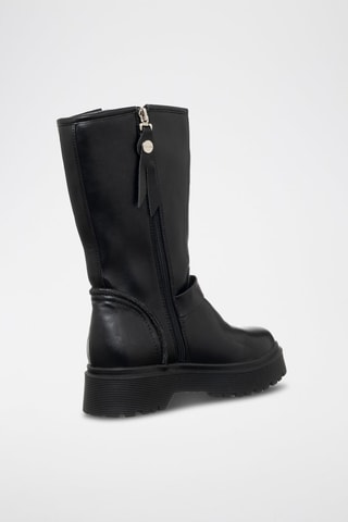Botas de couro vegan - Preto - Braccialini