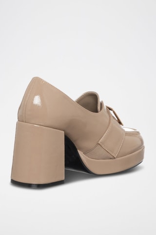 Mocassins de salto - Bege