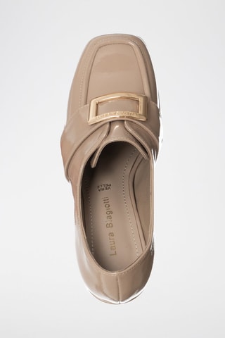 Mocassins de salto - Bege