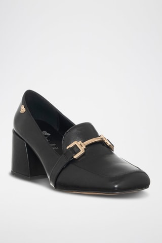 Mocassins de salto - Preto