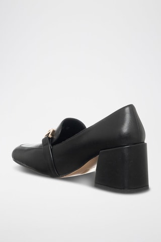 Mocassins de salto - Preto