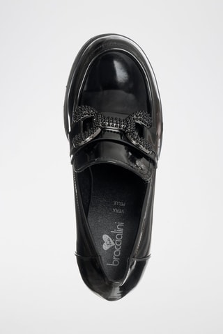 Mocassins com fivela envernizados - Preto