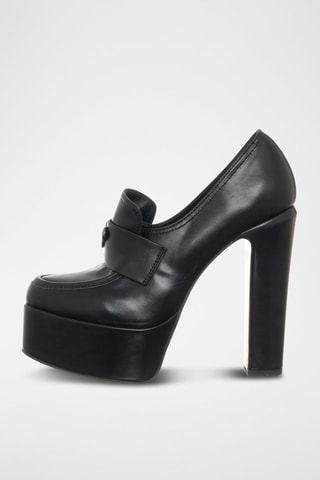 Mocassins de salto - Preto