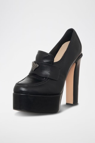 Mocassins de salto - Preto