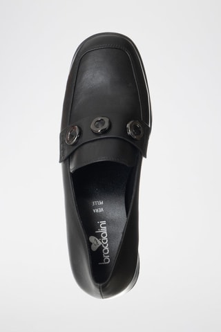 Mocassins de couro vegan - Preto - Braccialini