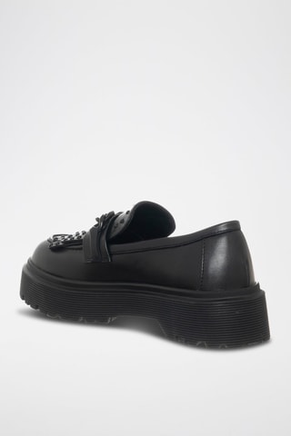 Mocassins de couro vegan - Preto - Braccialini