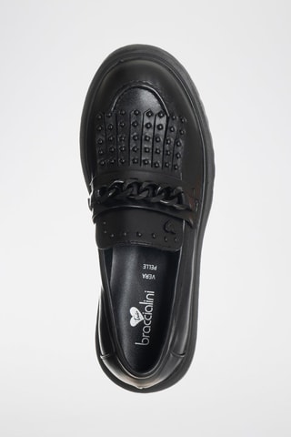 Mocassins de couro vegan - Preto - Braccialini