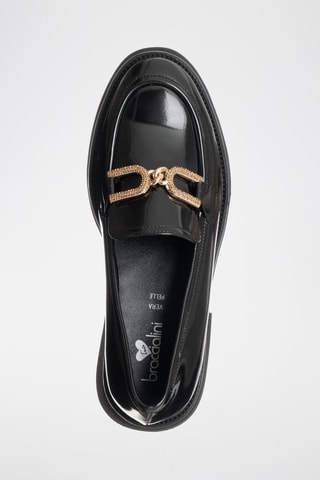 Mocassins com plataforma envernizados - Preto - Tua By Braccialini