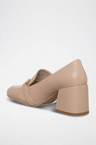 Mocassins de salto - Nude