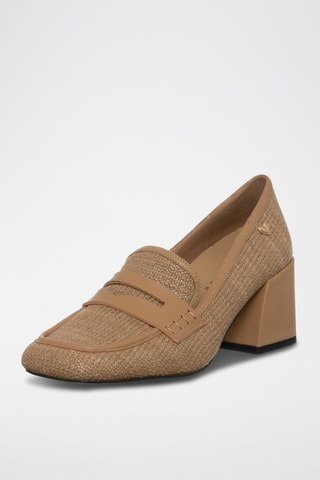 Mocassins de salto - Camel