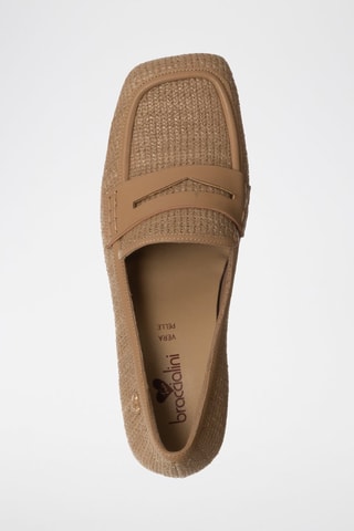 Mocassins de salto - Camel