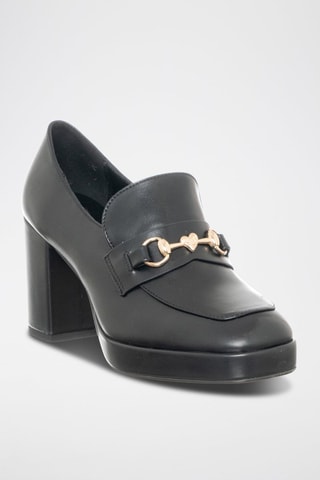 Mocassins de salto - Preto