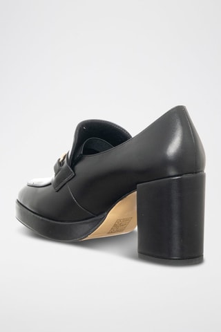 Mocassins de salto - Preto