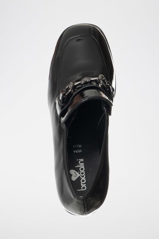 Mocassins com fivela envernizados - Preto