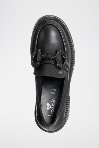 Mocassins de salto - Preto 