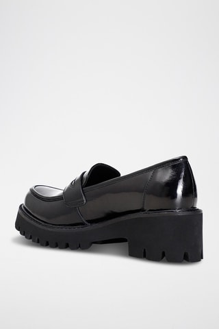 Mocassins em couro de vaca Preto