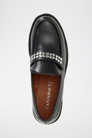 Mocassins em couro 
Preto