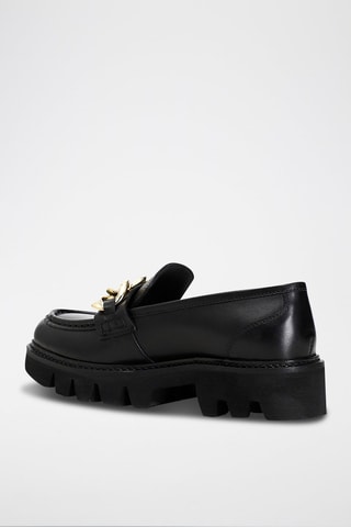 Mocassins em couro de vitelo Preto