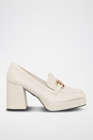 Mocassins de salto - Cru