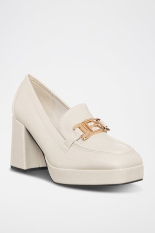 Mocassins de salto - Cru