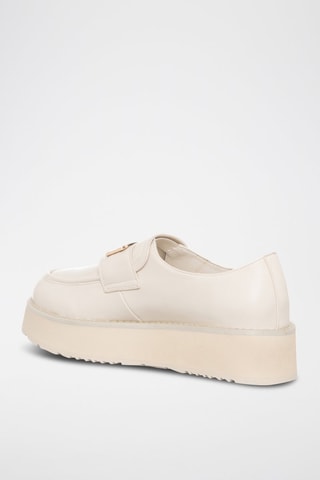 Mocassins com plataforma - Cru - Tua by Braccialini