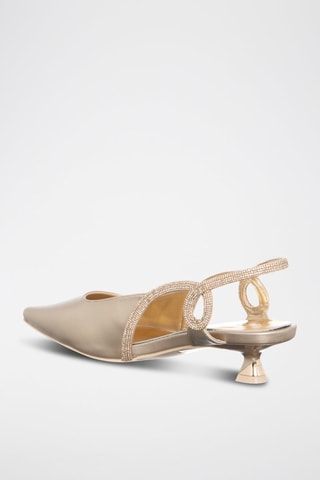 Sapatos de salto - Dourado - Tua by Braccialini