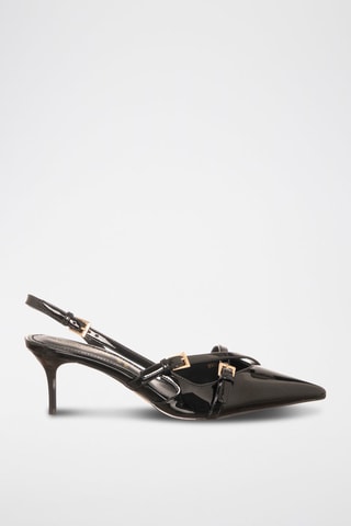 Sapatos de salto envernizados - Preto - Laura Biagiotti