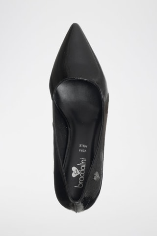 Sapatos de salto em couro vegan - Preto - Braccialini