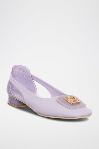 Sabrinas em couro Malva