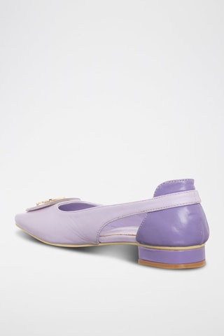 Sabrinas em couro Malva