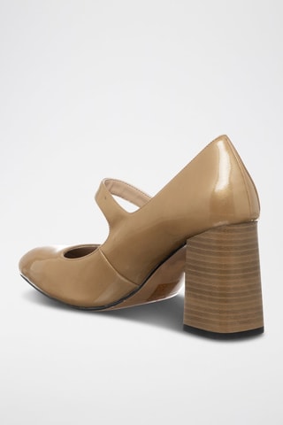 Babies com salto envernizados - Bege - Tua By Braccialini