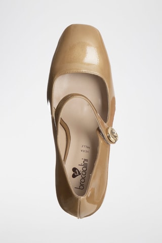 Babies com salto envernizados - Bege - Tua By Braccialini