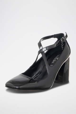 Babies com salto envernizados - Preto - Tua By Braccialini