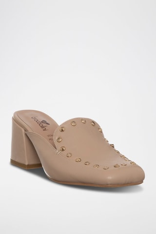 Chinelos com salto - Nude