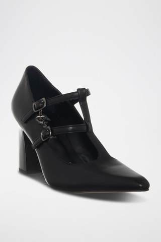 Salomés de couro vegan - Preto - Braccialini