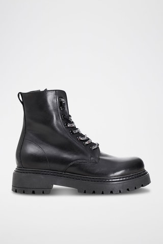 Botins em couro de vitelo Preto
