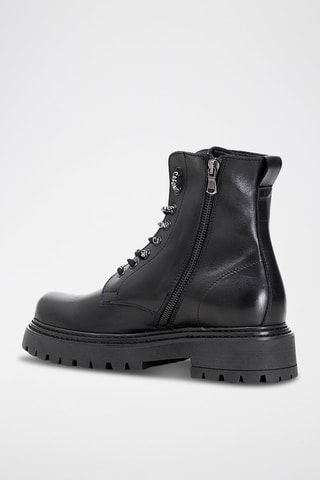 Botins em couro de vitelo Preto