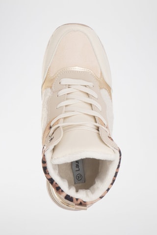 Botins forrados com plataforma - Bege - Laura Biagiotti