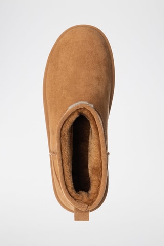 Botins forrados com plataforma - Camel - Laura Biagiotti