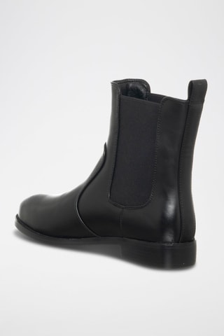 Botins Chelsea de couro vegan - Preto - Braccialini