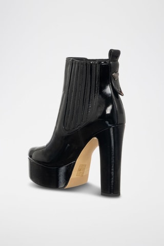 Botins Chelsea envernizados - Preto