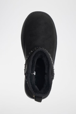 Botins forrados com plataforma - Preto - Laura Biagiotti